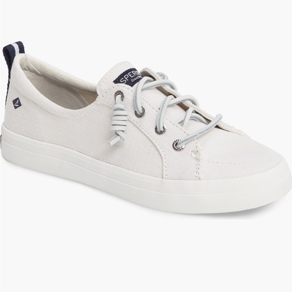 Sperry Shoes - Sperry Crest Vibe Slip On Sneaker in White Canvas, Size 6